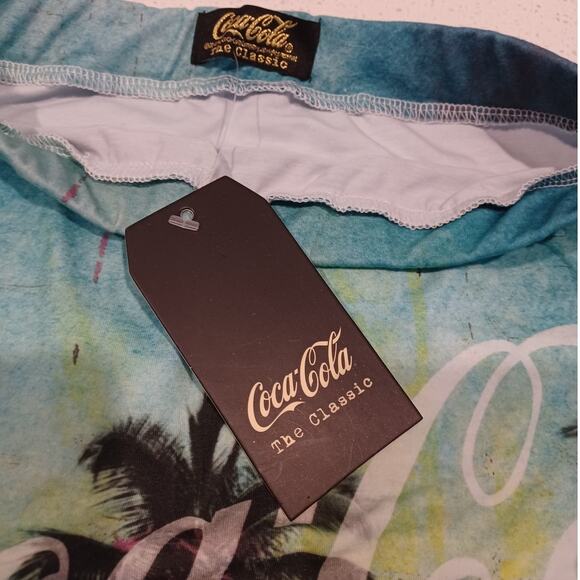 New Coca Cola Stretch Pencil Skirt Multicolored One Size - Picture 2 of 4